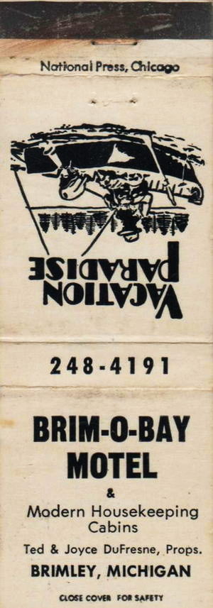 Brim-O-Bay Motel - Matchbook